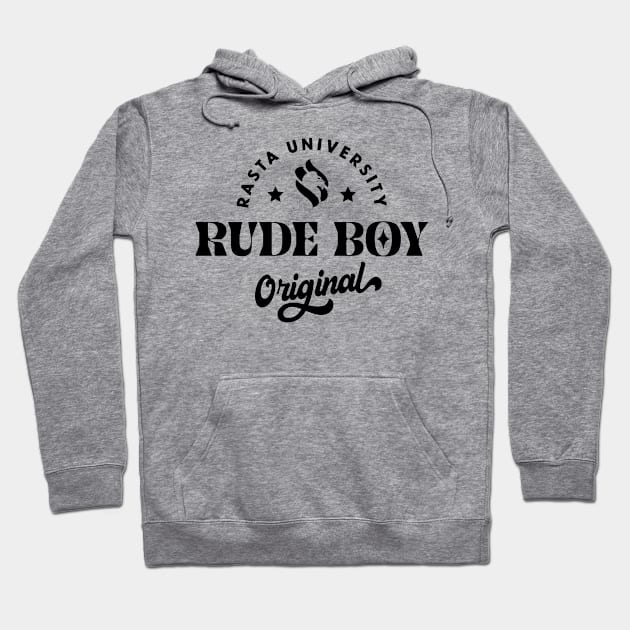 Rasta University Rude Boy Original Reggae Hoodie by rastauniversity